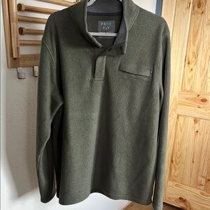 Free Fly Apparel Forest Green Fleece Pullover